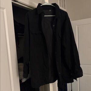 Women’s Collered Black Jacket